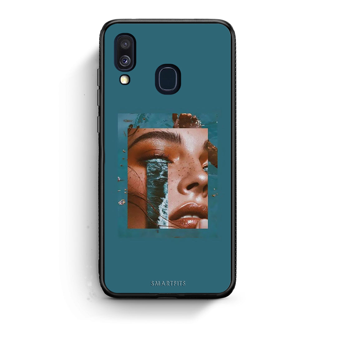 Samsung A40 Cry An Ocean θήκη από τη Smartfits με σχέδιο στο πίσω μέρος και μαύρο περίβλημα | Smartphone case with colorful back and black bezels by Smartfits