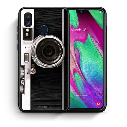 Θήκη Samsung A40 Emily In Paris από τη Smartfits με σχέδιο στο πίσω μέρος και μαύρο περίβλημα | Samsung A40 Emily In Paris case with colorful back and black bezels