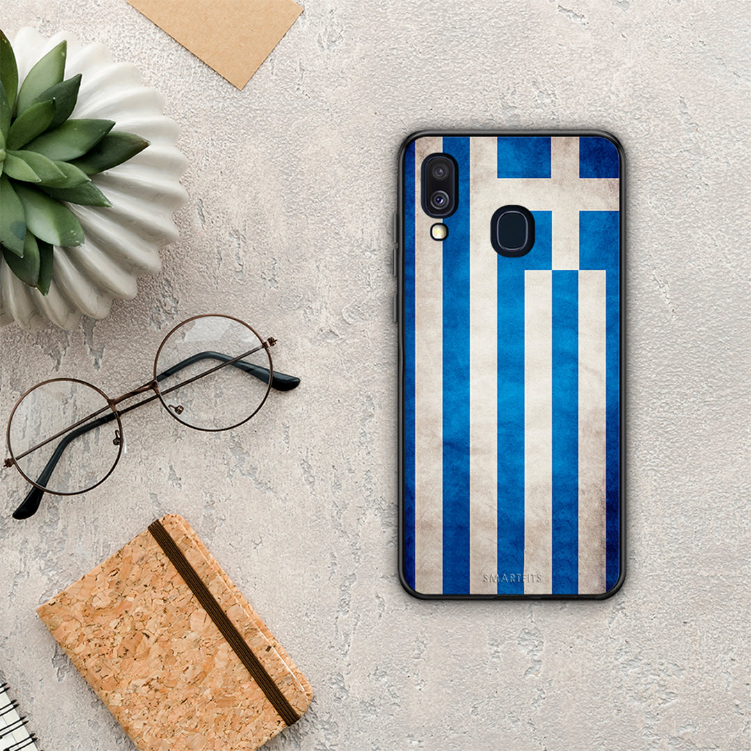 Flag Greek - Samsung Galaxy A40 θήκη