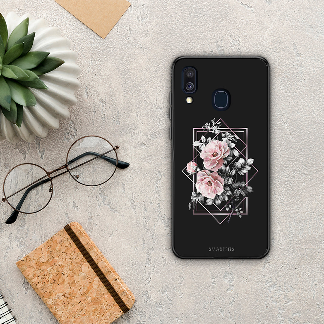 Flower Frame - Samsung Galaxy A40 θήκη