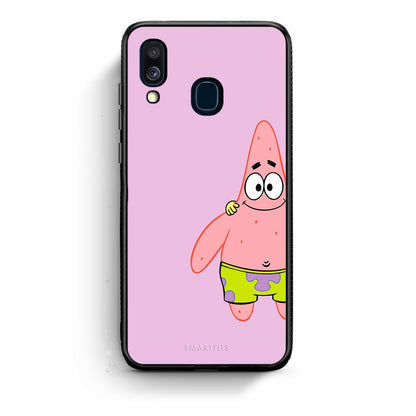 Samsung A40  Friends Patrick θήκη από τη Smartfits με σχέδιο στο πίσω μέρος και μαύρο περίβλημα | Smartphone case with colorful back and black bezels by Smartfits