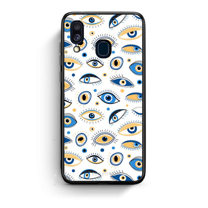 Samsung A40 Ftou Ftou θήκη από τη Smartfits με σχέδιο στο πίσω μέρος και μαύρο περίβλημα | Smartphone case with colorful back and black bezels by Smartfits