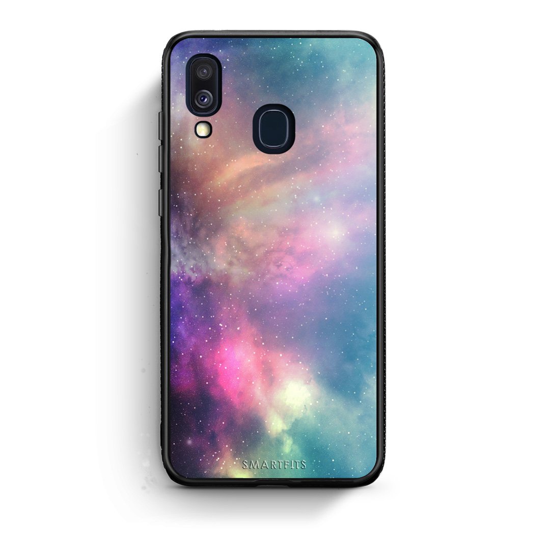 105 - Samsung A40  Rainbow Galaxy case, cover, bumper