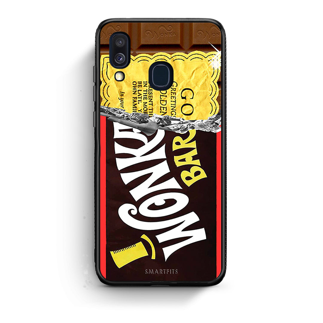 Samsung A40 Golden Ticket θήκη από τη Smartfits με σχέδιο στο πίσω μέρος και μαύρο περίβλημα | Smartphone case with colorful back and black bezels by Smartfits