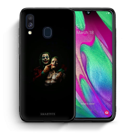 Θήκη Samsung A40 Clown Hero από τη Smartfits με σχέδιο στο πίσω μέρος και μαύρο περίβλημα | Samsung A40 Clown Hero case with colorful back and black bezels
