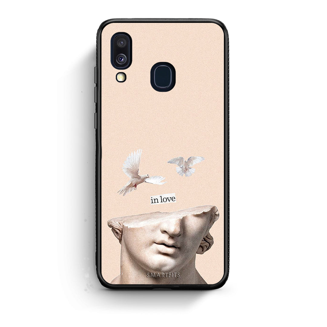 Samsung A40 In Love θήκη από τη Smartfits με σχέδιο στο πίσω μέρος και μαύρο περίβλημα | Smartphone case with colorful back and black bezels by Smartfits