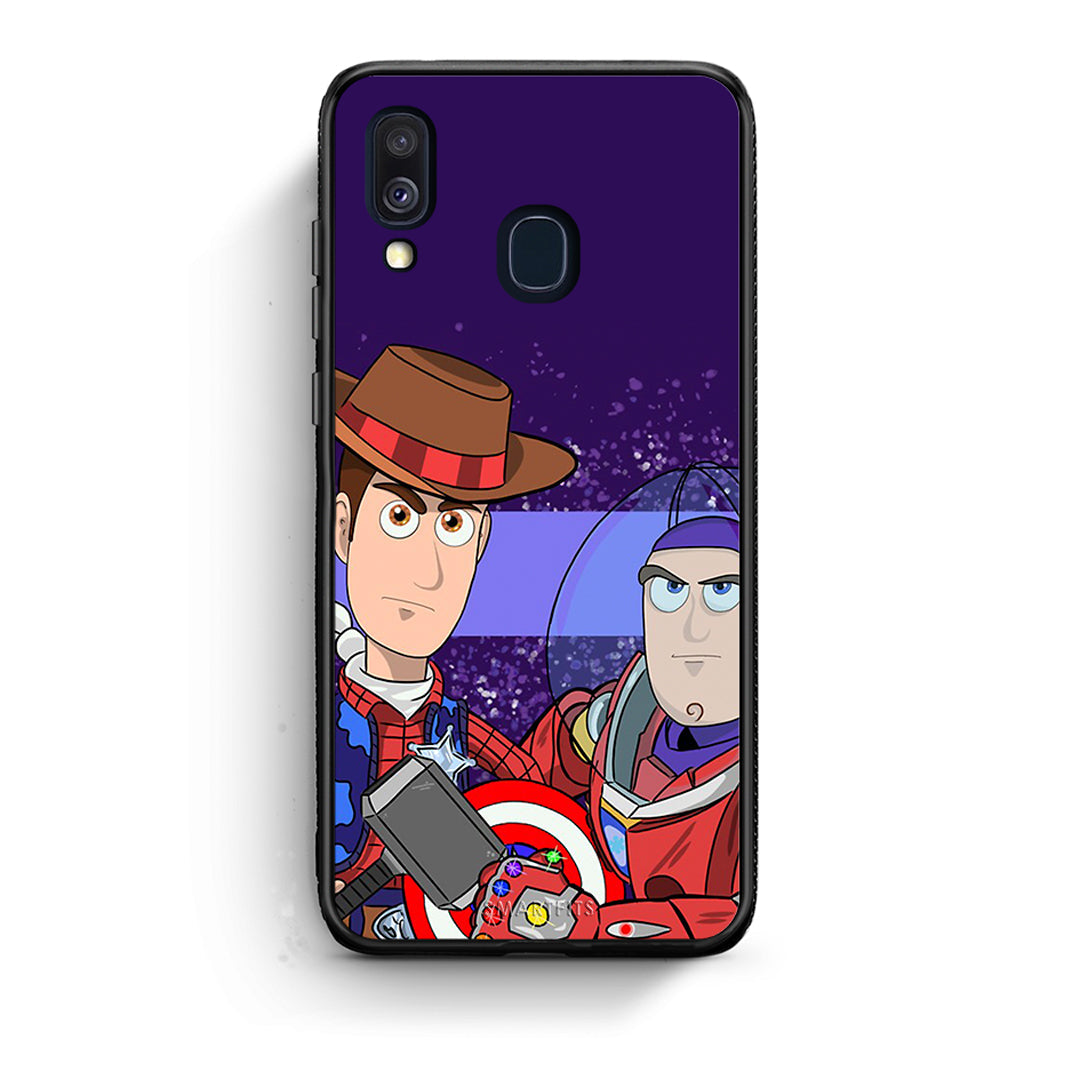 Samsung A40 Infinity Story θήκη από τη Smartfits με σχέδιο στο πίσω μέρος και μαύρο περίβλημα | Smartphone case with colorful back and black bezels by Smartfits