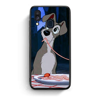 Thumbnail for Samsung A40 Lady And Tramp 1 Θήκη Αγίου Βαλεντίνου από τη Smartfits με σχέδιο στο πίσω μέρος και μαύρο περίβλημα | Smartphone case with colorful back and black bezels by Smartfits