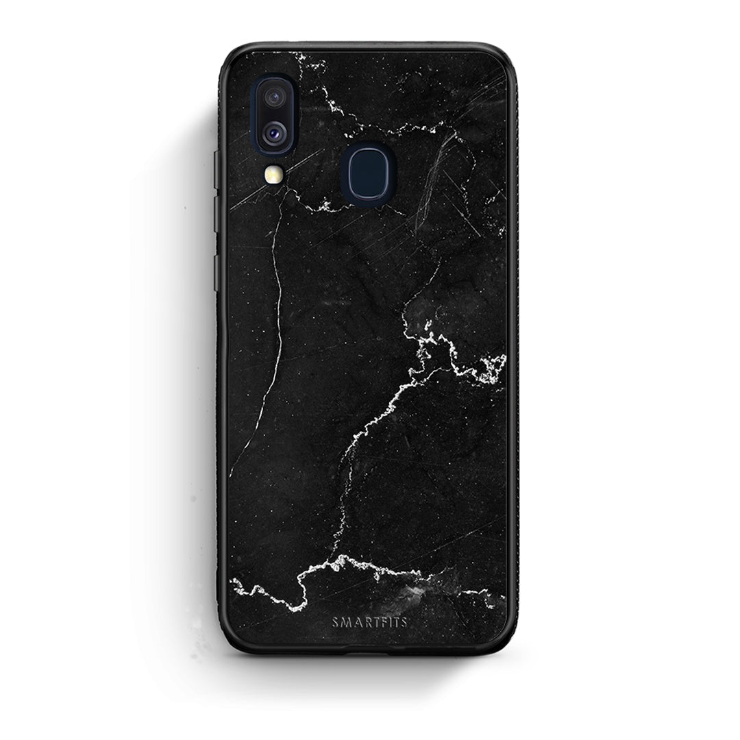 Samsung A40 Marble Black θήκη από τη Smartfits με σχέδιο στο πίσω μέρος και μαύρο περίβλημα | Smartphone case with colorful back and black bezels by Smartfits