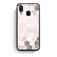 Thumbnail for 4 - Samsung A40 Hexagon Pink Marble case, cover, bumper