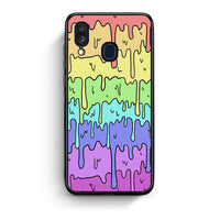 Thumbnail for Samsung A40 Melting Rainbow θήκη από τη Smartfits με σχέδιο στο πίσω μέρος και μαύρο περίβλημα | Smartphone case with colorful back and black bezels by Smartfits