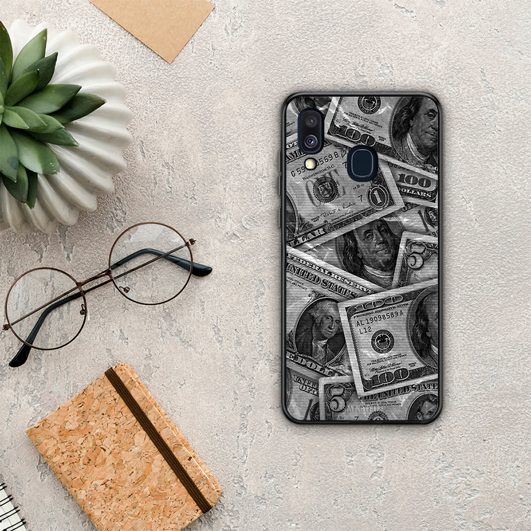 Money Dollars - Samsung Galaxy A40 θήκη