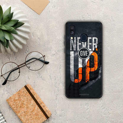 Never Give Up - Samsung Galaxy A40 θήκη