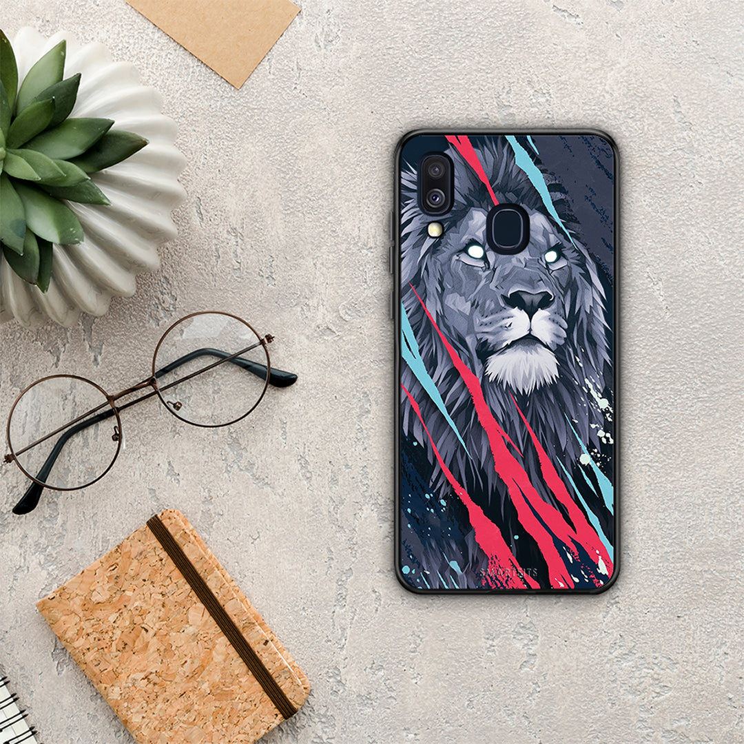 PopArt Lion Designer - Samsung Galaxy A40 θήκη