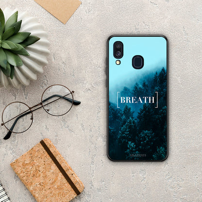 Quote Breath - Samsung Galaxy A40 θήκη