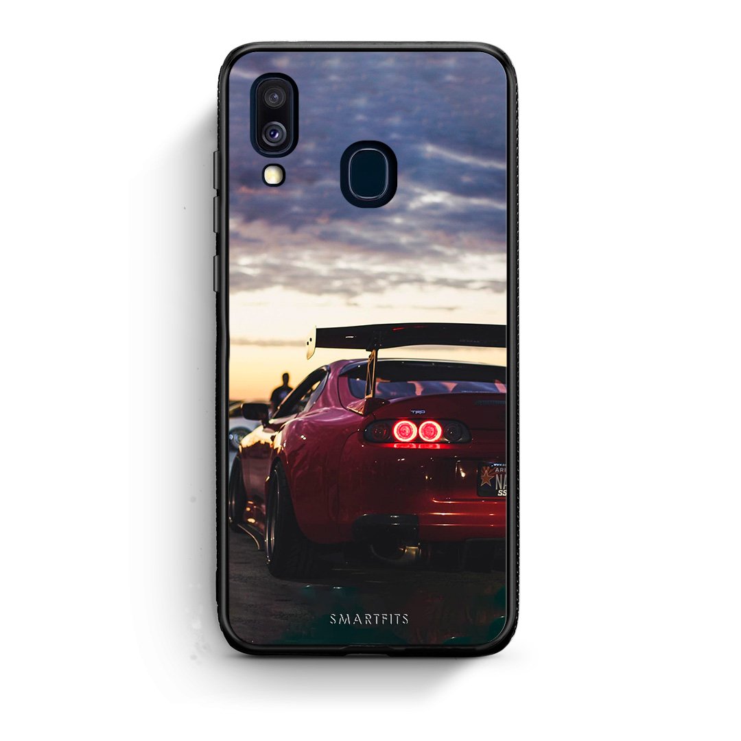 Samsung A40 Racing Supra θήκη από τη Smartfits με σχέδιο στο πίσω μέρος και μαύρο περίβλημα | Smartphone case with colorful back and black bezels by Smartfits