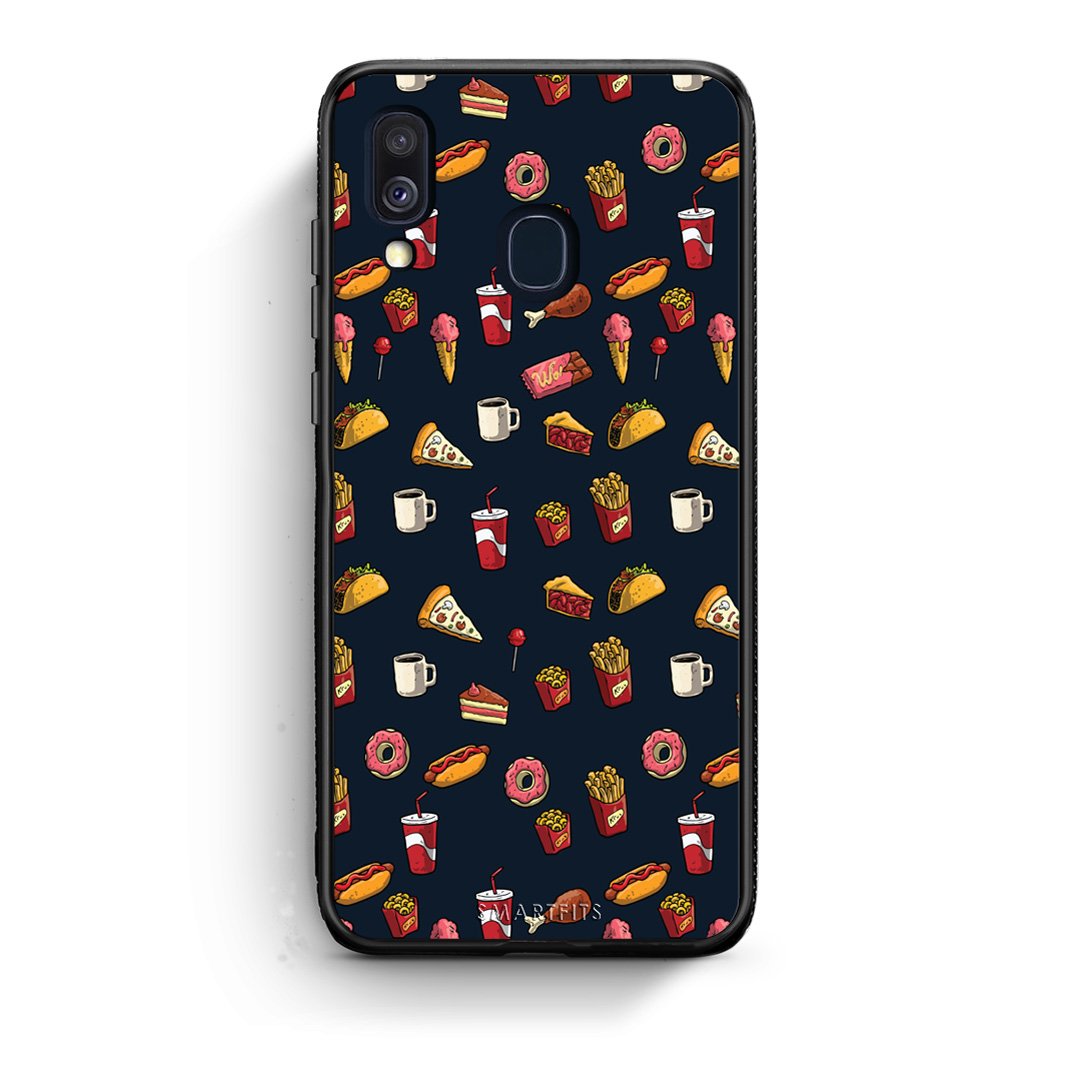 118 - Samsung A40  Hungry Random case, cover, bumper
