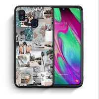 Thumbnail for Θήκη Samsung A40 Retro Beach Life από τη Smartfits με σχέδιο στο πίσω μέρος και μαύρο περίβλημα | Samsung A40 Retro Beach Life case with colorful back and black bezels