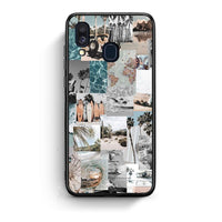 Thumbnail for Samsung A40 Retro Beach Life Θήκη από τη Smartfits με σχέδιο στο πίσω μέρος και μαύρο περίβλημα | Smartphone case with colorful back and black bezels by Smartfits