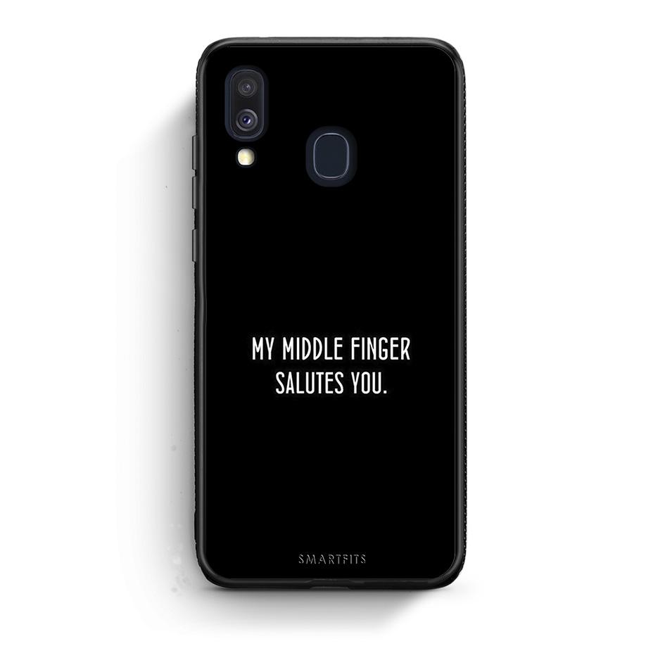 Samsung A40 Salute θήκη από τη Smartfits με σχέδιο στο πίσω μέρος και μαύρο περίβλημα | Smartphone case with colorful back and black bezels by Smartfits