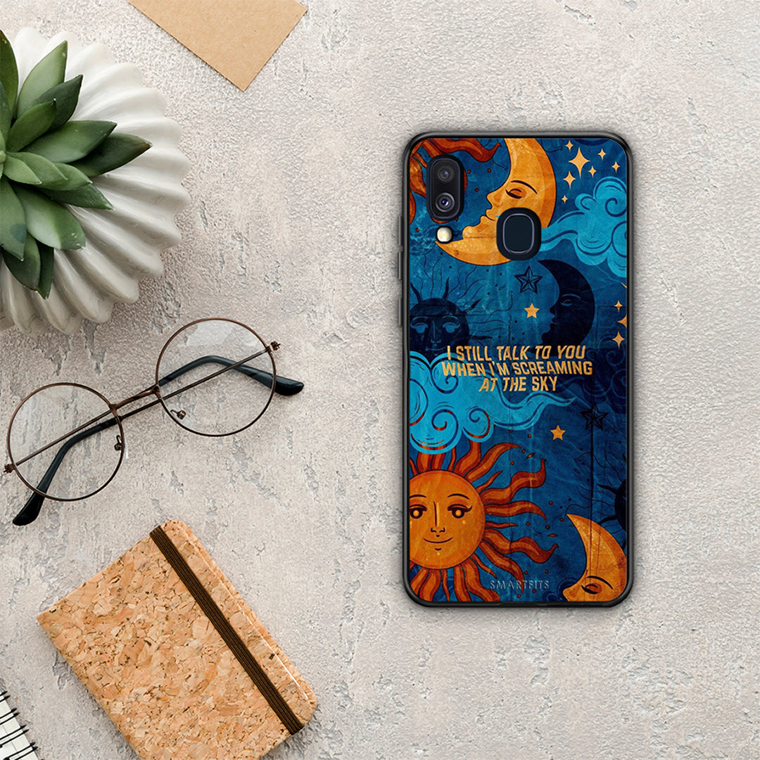 Screaming Sky - Samsung Galaxy A40 θήκη