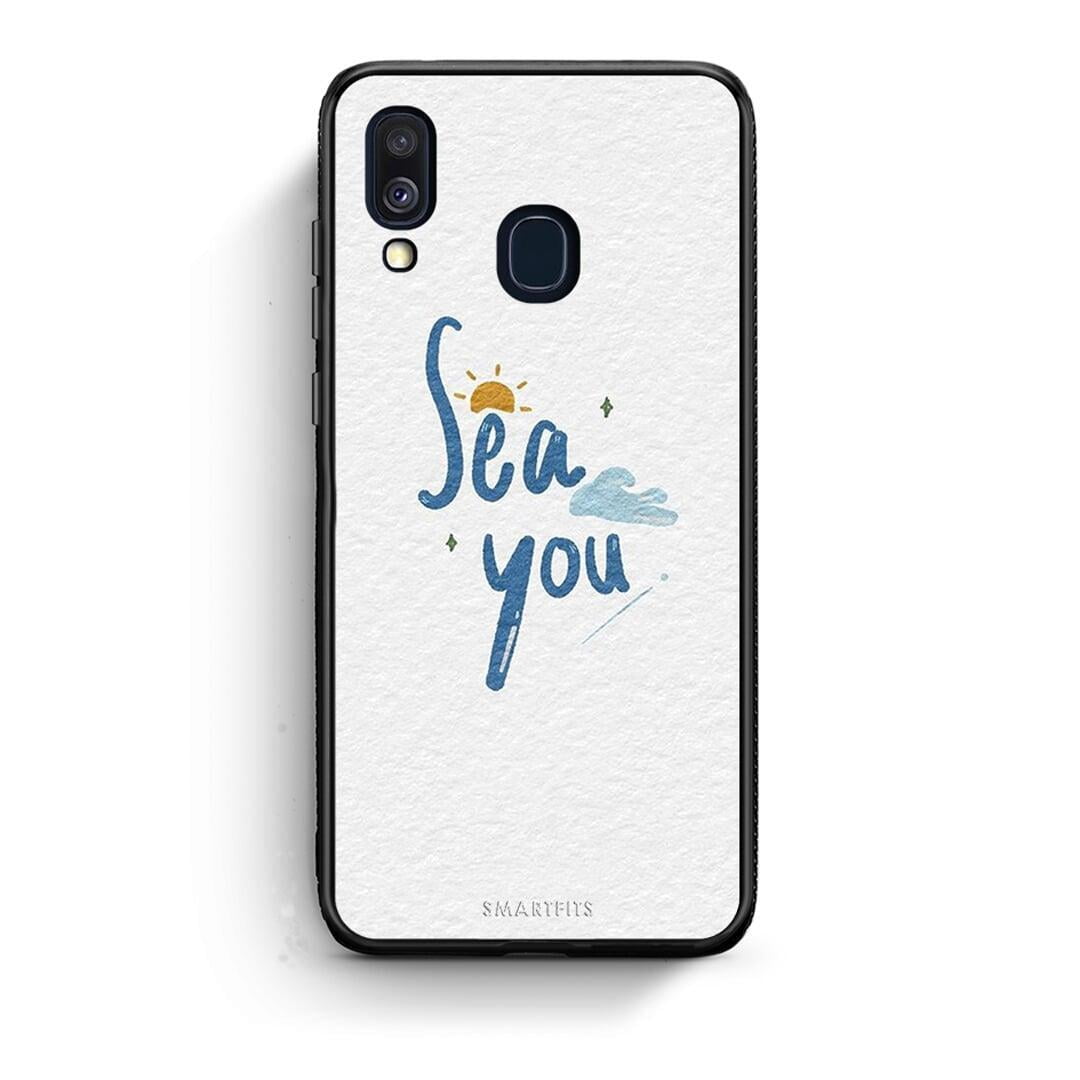 Samsung A40 Sea You Θήκη από τη Smartfits με σχέδιο στο πίσω μέρος και μαύρο περίβλημα | Smartphone case with colorful back and black bezels by Smartfits