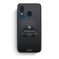Thumbnail for Samsung A40 Sensitive Content θήκη από τη Smartfits με σχέδιο στο πίσω μέρος και μαύρο περίβλημα | Smartphone case with colorful back and black bezels by Smartfits