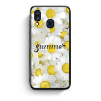 Thumbnail for Samsung A40 Summer Daisies Θήκη από τη Smartfits με σχέδιο στο πίσω μέρος και μαύρο περίβλημα | Smartphone case with colorful back and black bezels by Smartfits