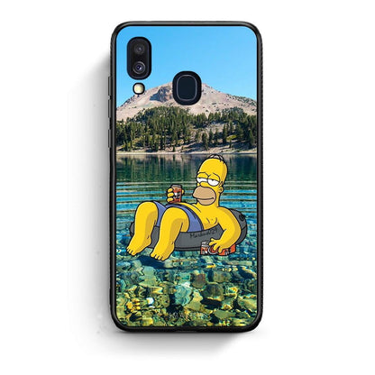 Samsung A40 Summer Happiness Θήκη από τη Smartfits με σχέδιο στο πίσω μέρος και μαύρο περίβλημα | Smartphone case with colorful back and black bezels by Smartfits