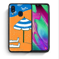 Thumbnail for Θήκη Samsung A40 Summering από τη Smartfits με σχέδιο στο πίσω μέρος και μαύρο περίβλημα | Samsung A40 Summering case with colorful back and black bezels
