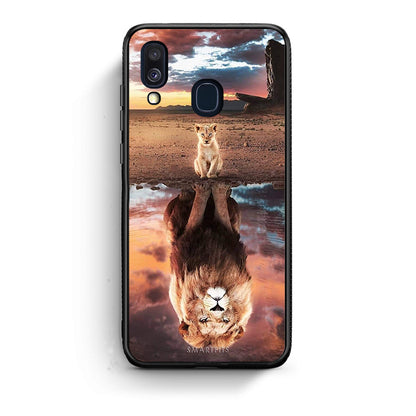 Samsung A40 Sunset Dreams Θήκη Αγίου Βαλεντίνου από τη Smartfits με σχέδιο στο πίσω μέρος και μαύρο περίβλημα | Smartphone case with colorful back and black bezels by Smartfits