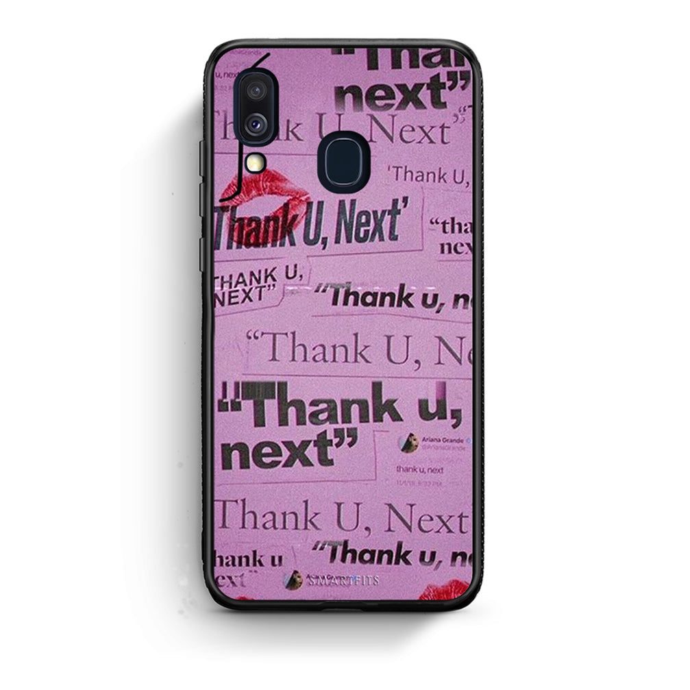 Samsung A40 Thank You Next Θήκη Αγίου Βαλεντίνου από τη Smartfits με σχέδιο στο πίσω μέρος και μαύρο περίβλημα | Smartphone case with colorful back and black bezels by Smartfits