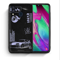 Thumbnail for Θήκη Αγίου Βαλεντίνου Samsung A40 Tokyo Drift από τη Smartfits με σχέδιο στο πίσω μέρος και μαύρο περίβλημα | Samsung A40 Tokyo Drift case with colorful back and black bezels
