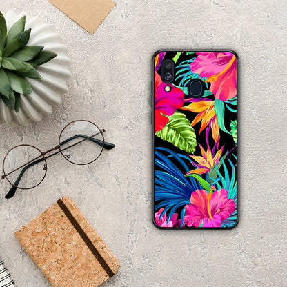 Tropical Flowers - Samsung Galaxy A40 θήκη