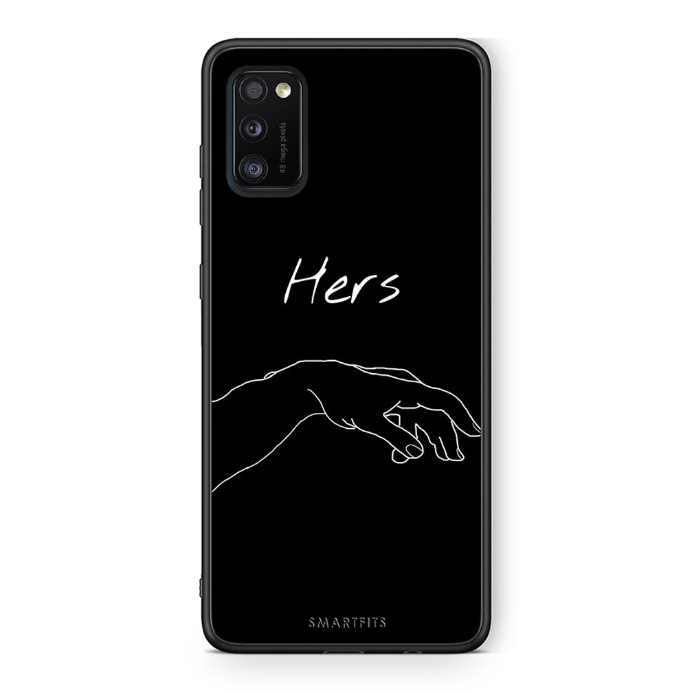 Samsung A41 Aeshetic Love 1 Θήκη Αγίου Βαλεντίνου από τη Smartfits με σχέδιο στο πίσω μέρος και μαύρο περίβλημα | Smartphone case with colorful back and black bezels by Smartfits