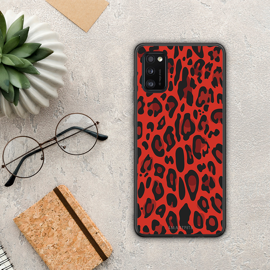 Animal Red Leopard - Samsung Galaxy A41 θήκη