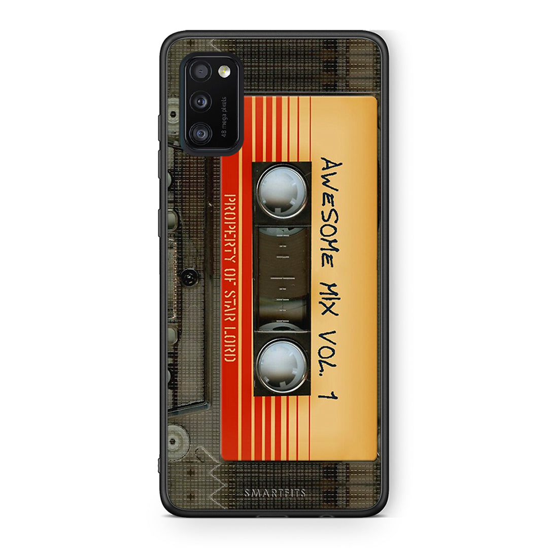 Samsung A41 Awesome Mix θήκη από τη Smartfits με σχέδιο στο πίσω μέρος και μαύρο περίβλημα | Smartphone case with colorful back and black bezels by Smartfits