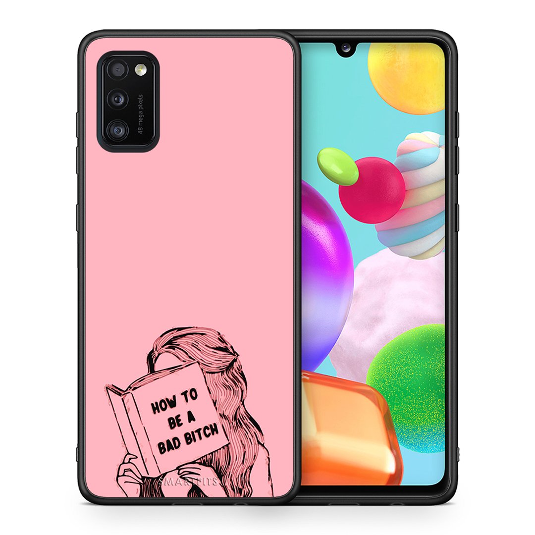 Θήκη Samsung A41 Bad Bitch από τη Smartfits με σχέδιο στο πίσω μέρος και μαύρο περίβλημα | Samsung A41 Bad Bitch case with colorful back and black bezels