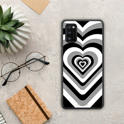 Black Hearts - Samsung Galaxy A41 θήκη