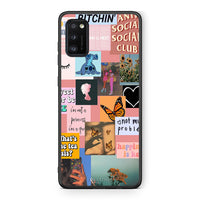 Thumbnail for Samsung A41 Collage Bitchin Θήκη Αγίου Βαλεντίνου από τη Smartfits με σχέδιο στο πίσω μέρος και μαύρο περίβλημα | Smartphone case with colorful back and black bezels by Smartfits
