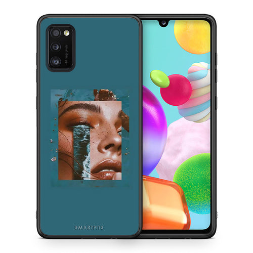 Θήκη Samsung A41 Cry An Ocean από τη Smartfits με σχέδιο στο πίσω μέρος και μαύρο περίβλημα | Samsung A41 Cry An Ocean case with colorful back and black bezels