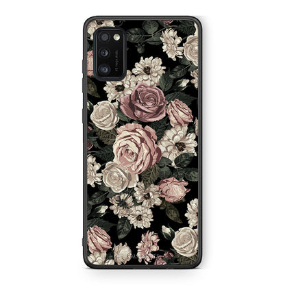 4 - Samsung A41 Wild Roses Flower case, cover, bumper