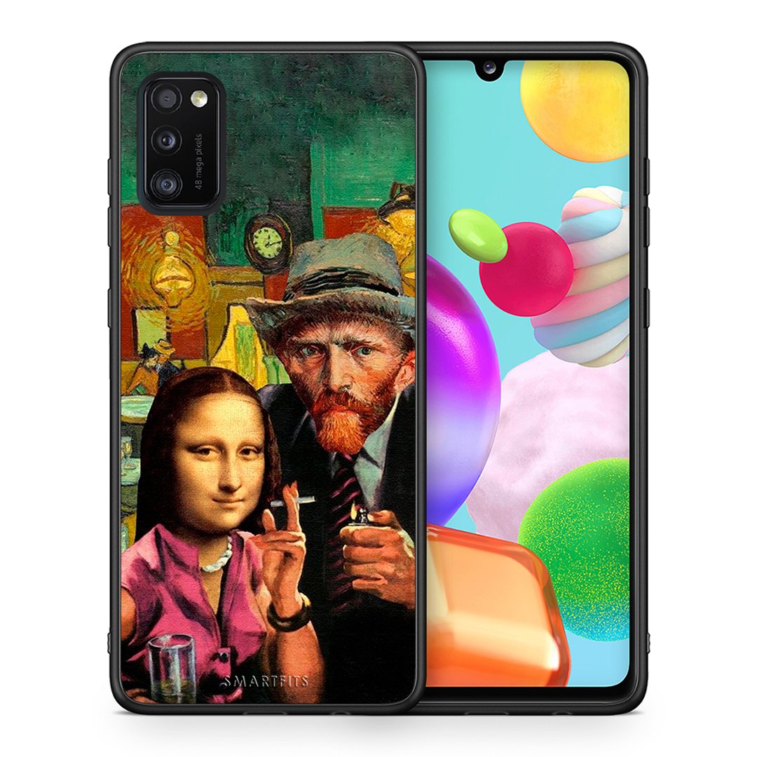 Θήκη Samsung A41 Funny Art από τη Smartfits με σχέδιο στο πίσω μέρος και μαύρο περίβλημα | Samsung A41 Funny Art case with colorful back and black bezels