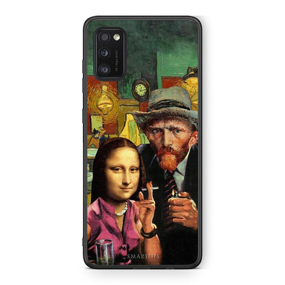 Samsung A41 Funny Art θήκη από τη Smartfits με σχέδιο στο πίσω μέρος και μαύρο περίβλημα | Smartphone case with colorful back and black bezels by Smartfits