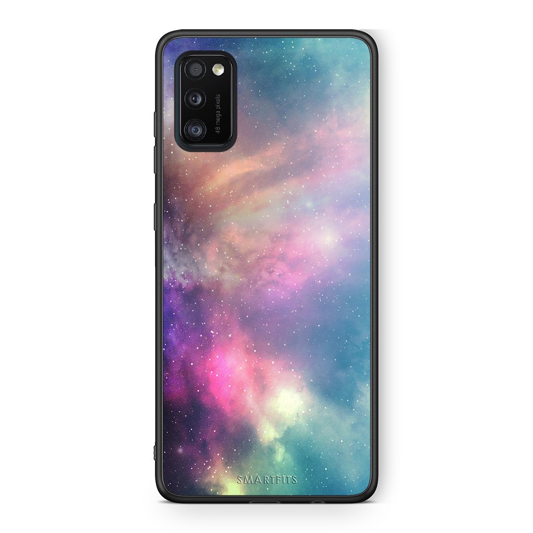 105 - Samsung A41  Rainbow Galaxy case, cover, bumper