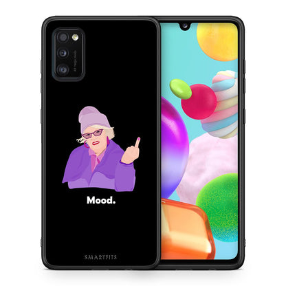 Θήκη Samsung A41 Grandma Mood Black από τη Smartfits με σχέδιο στο πίσω μέρος και μαύρο περίβλημα | Samsung A41 Grandma Mood Black case with colorful back and black bezels