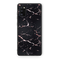 Thumbnail for 4 - Samsung A41  Black Rosegold Marble case, cover, bumper
