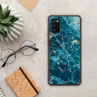 Marble Blue - Samsung Galaxy A41 θήκη