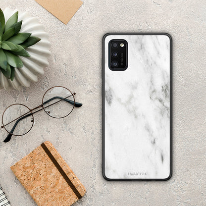 Marble White - Samsung Galaxy A41 θήκη