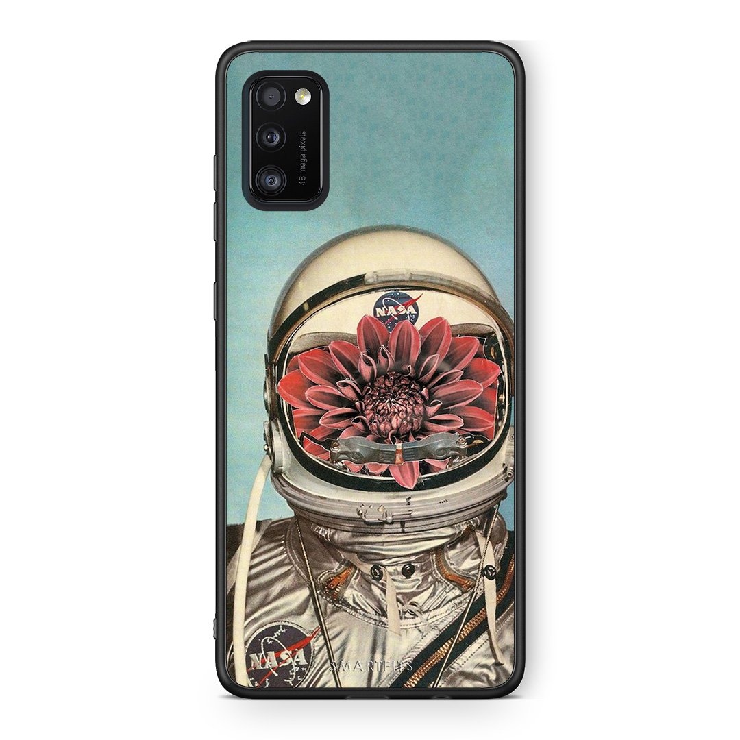 Samsung A41 Nasa Bloom θήκη από τη Smartfits με σχέδιο στο πίσω μέρος και μαύρο περίβλημα | Smartphone case with colorful back and black bezels by Smartfits